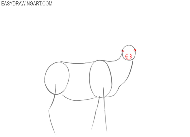 how to draw a simple elk step by step