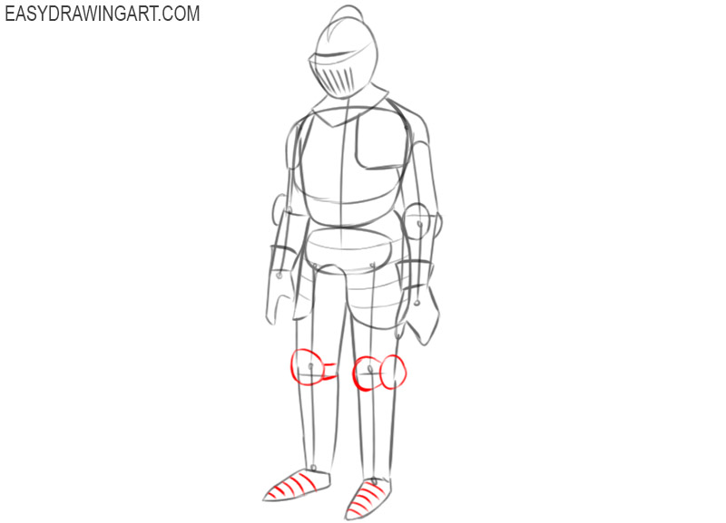 how to draw armor step by step