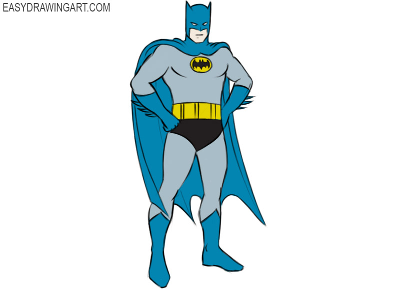 How To Draw Batman Easy Drawing Art