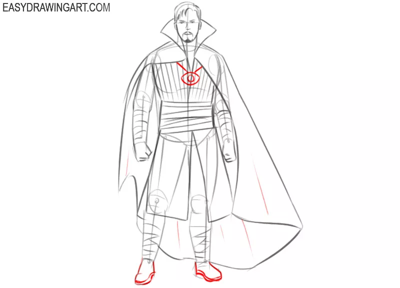 dr strange cartoon drawing