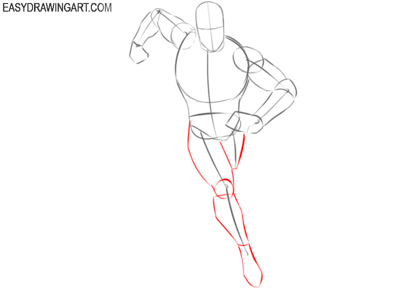 how to draw flash cartoon step by step