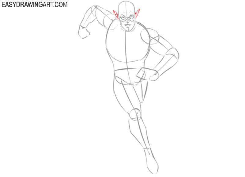 how to draw flash step by step drawing