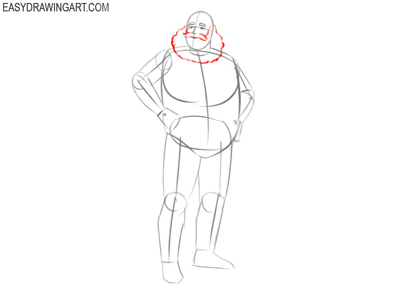 how to draw santa claus by step by step