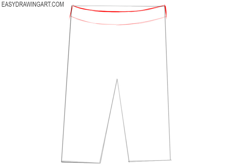 how to draw shorts easy