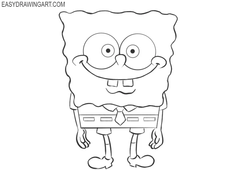 How To Draw Spongebob Easy Drawing Art 4616