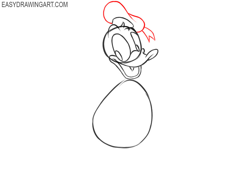 how to draw a cute donald duck 