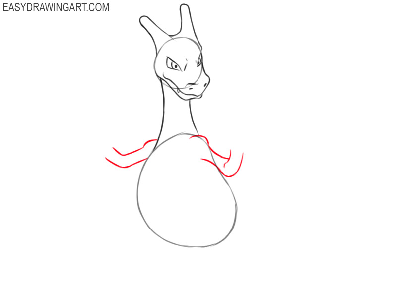 how to draw a dragon charizard