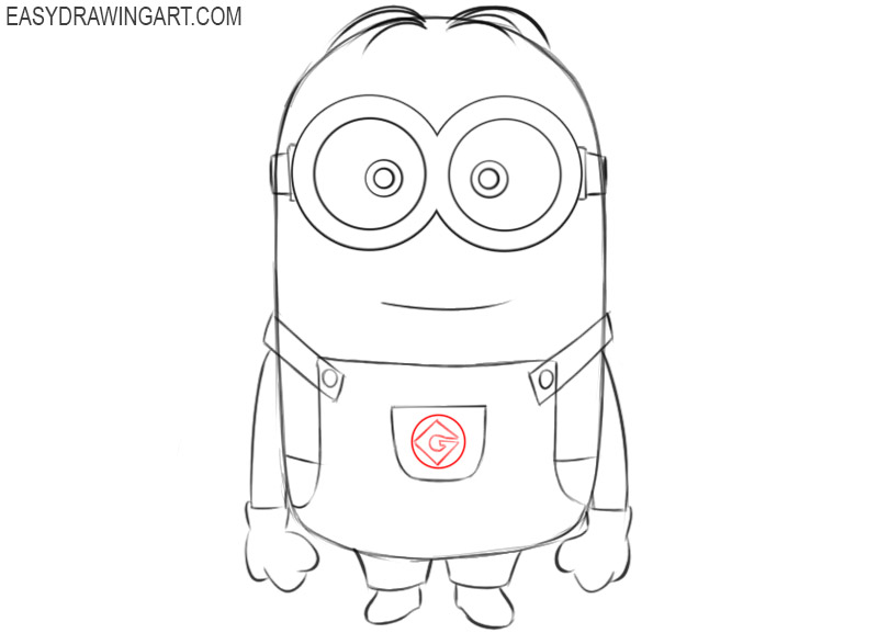 how to draw a minion images 