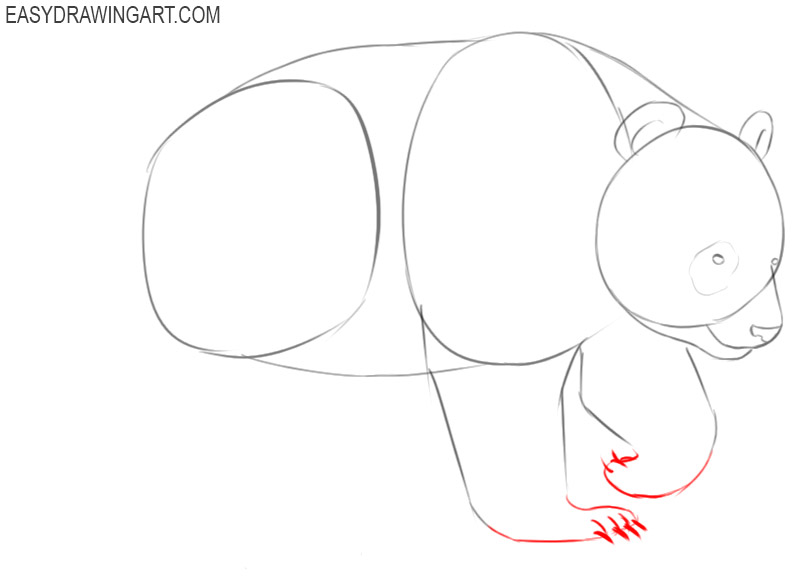 how to draw a panda cute and easy