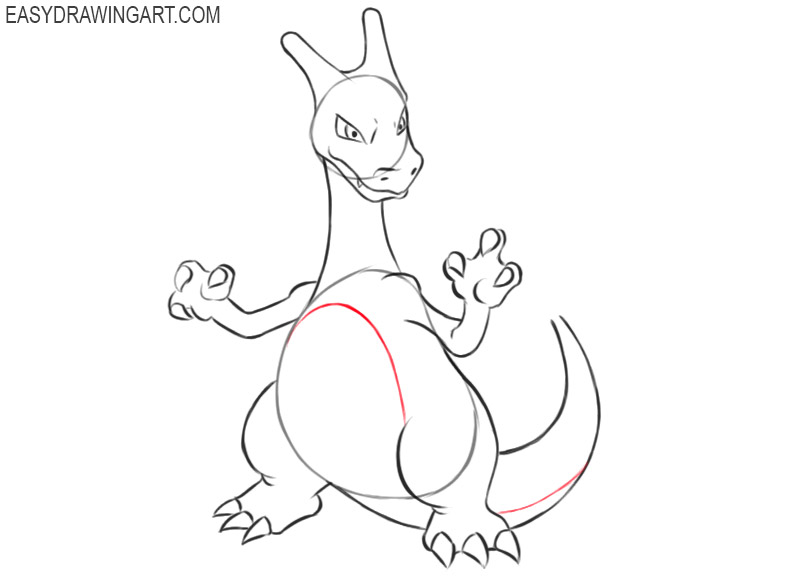 how to draw a picture of charizard 