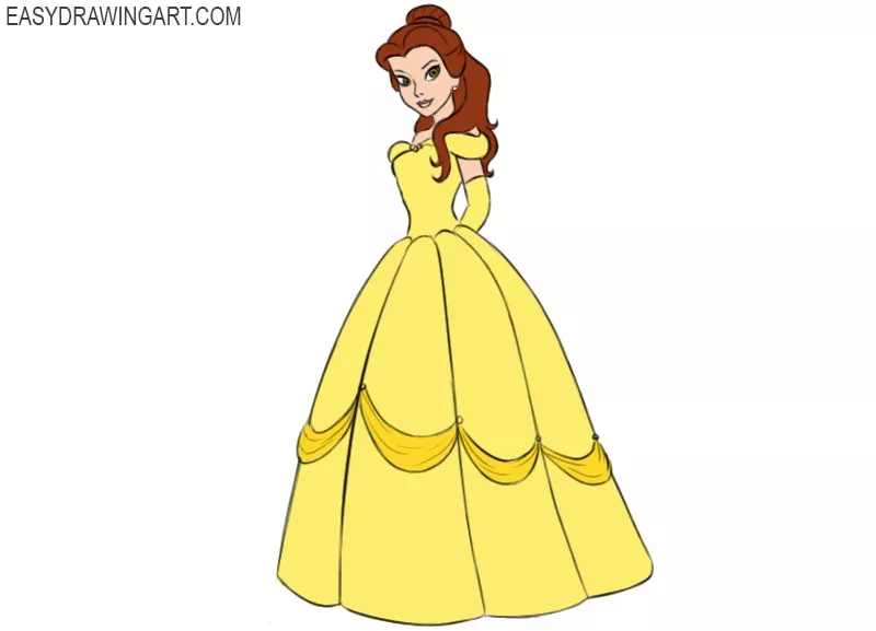 how to draw belle