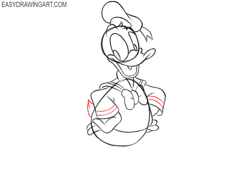 how to draw donald duck disney 