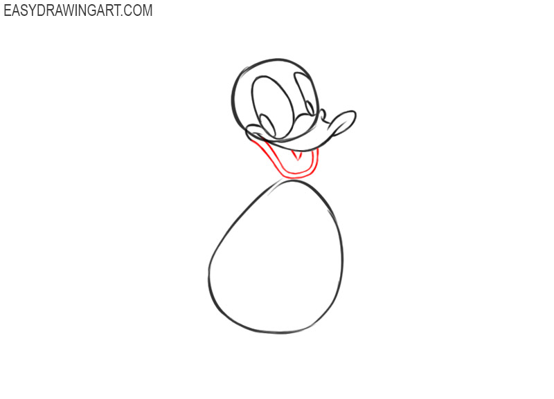 how to draw donald duck easy