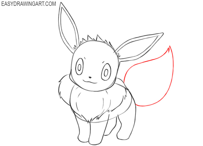 how to draw eevee picture 