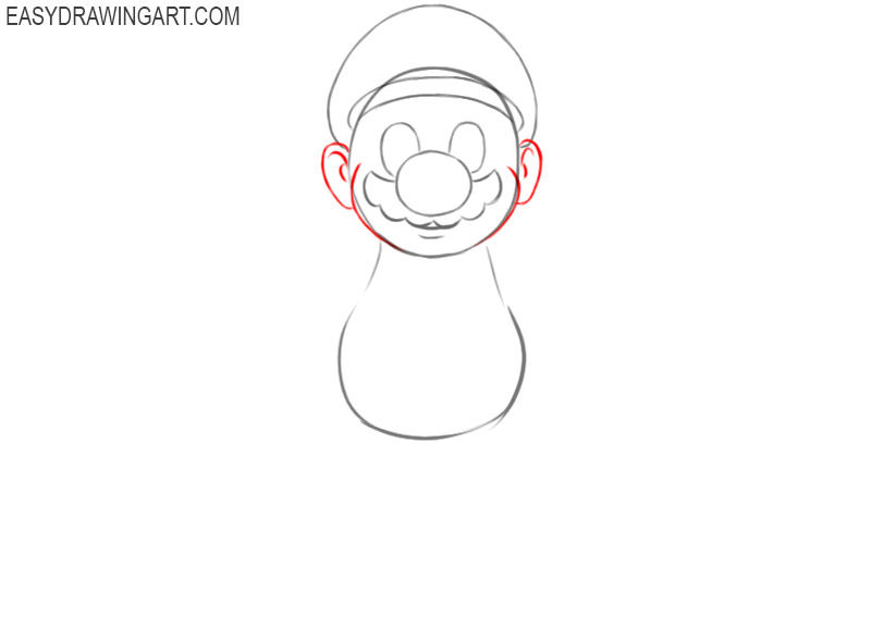 how to draw mario draw so cute