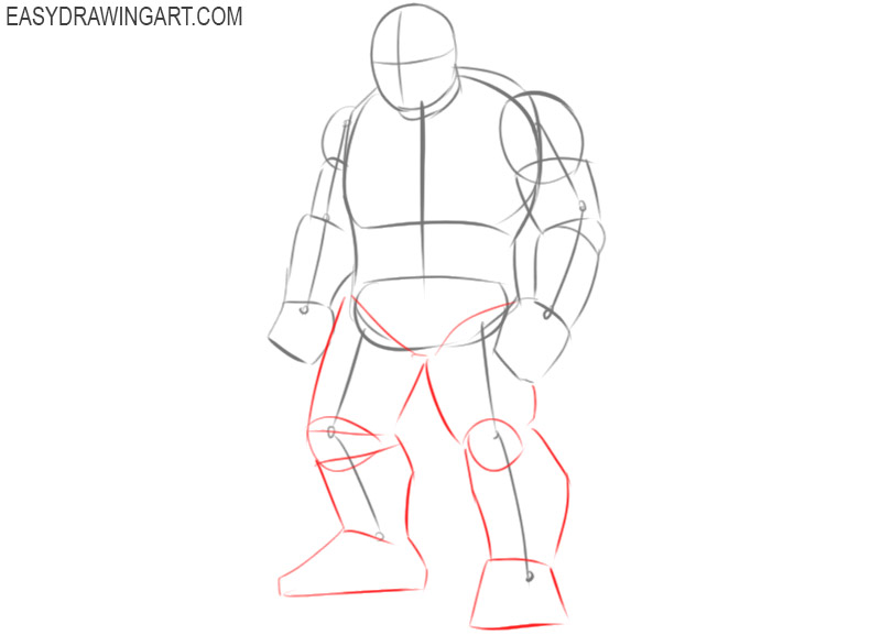how to draw the incredible hulk avengers step by step