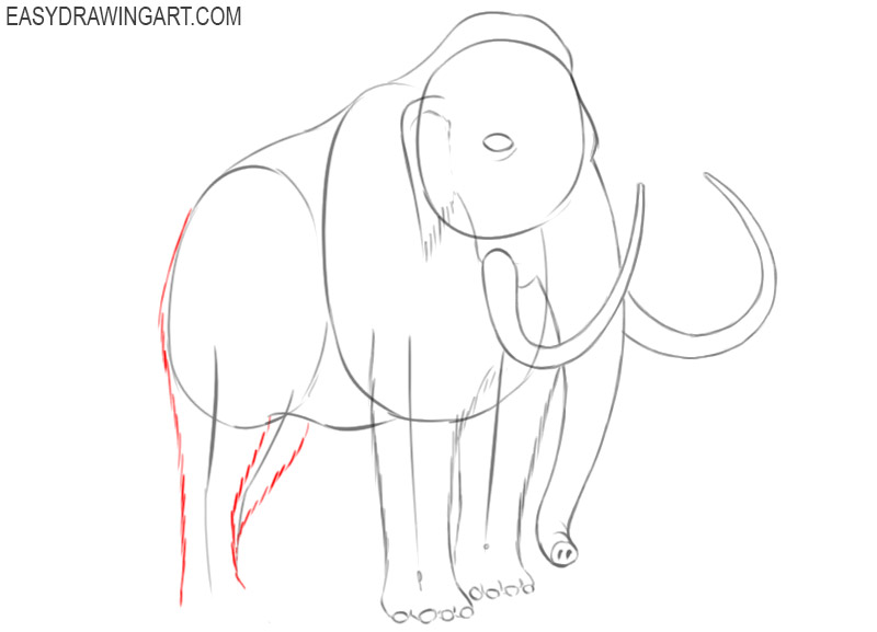mammoth drawing easy 