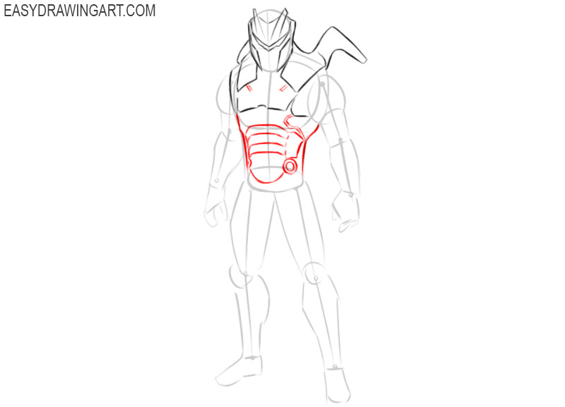 steps on how to draw omega