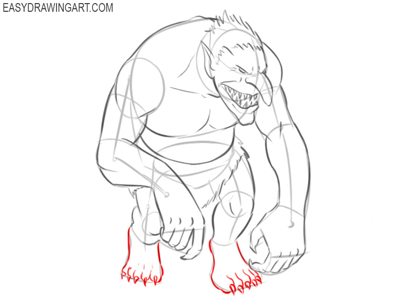 troll creature drawing