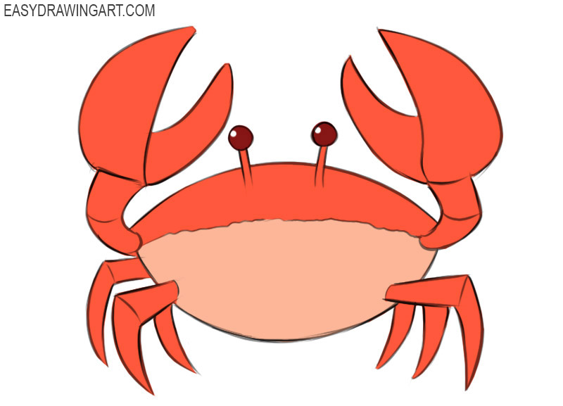 How to draw a crab