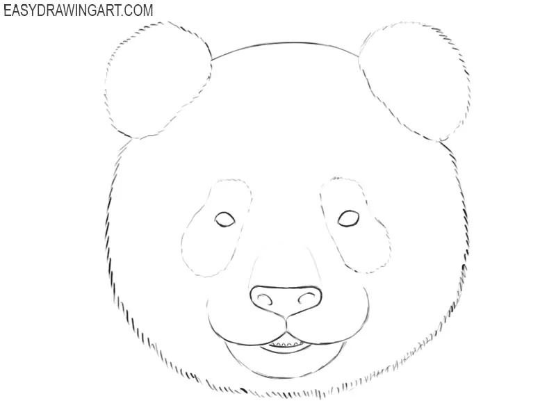 easy panda drawing - Clip Art Library