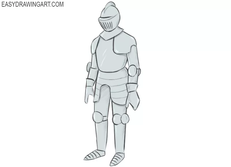 How to Draw an Armor Easy Drawing Art
