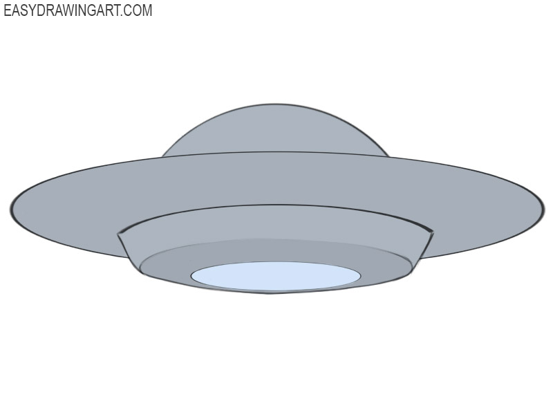 How to Draw a UFO - Easy Drawing Art