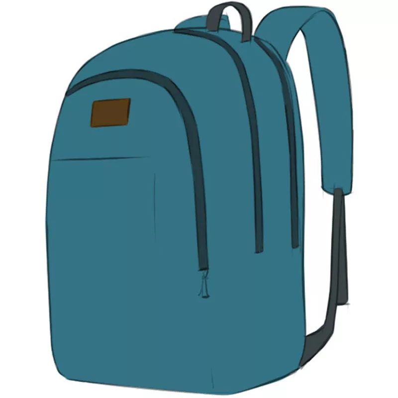 How To Draw A Backpack Easy Drawing Art