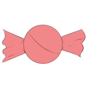 How to draw a candy