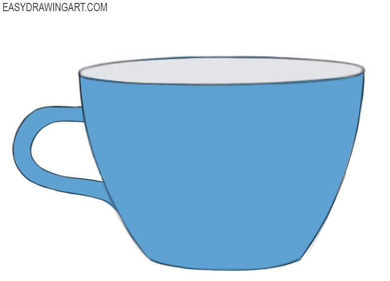 How to draw a cup easy