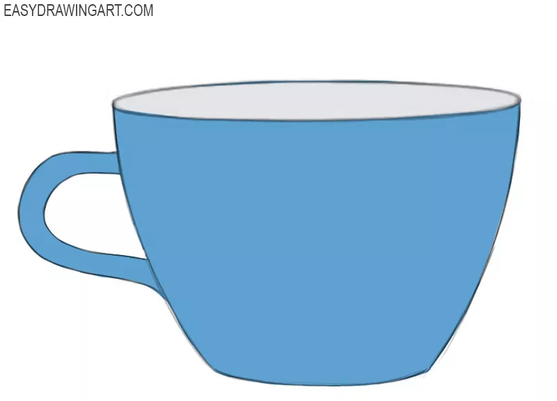 How to draw a cup