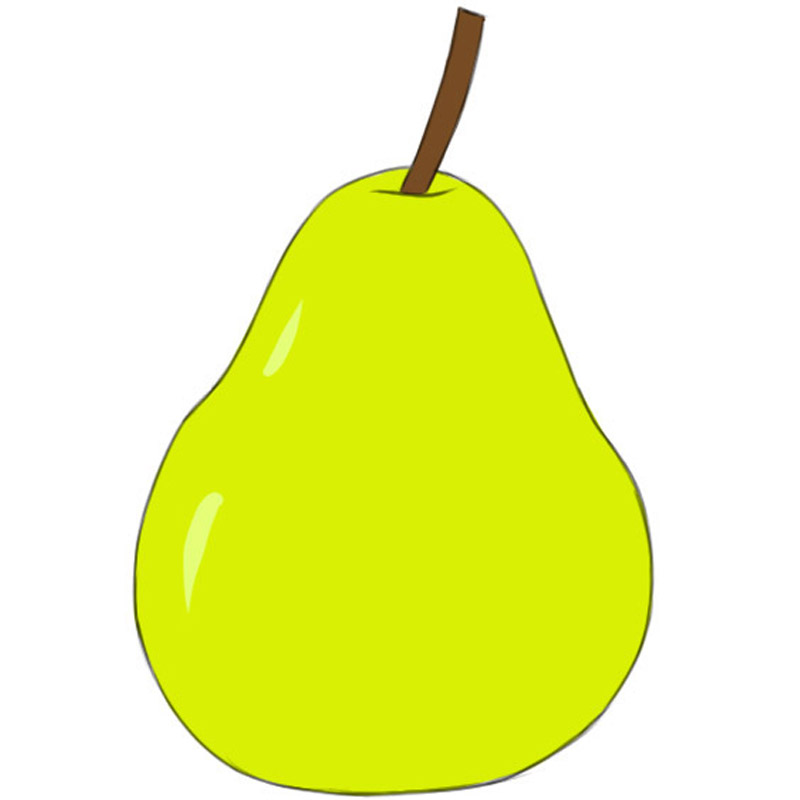 Pear Drawing Easy