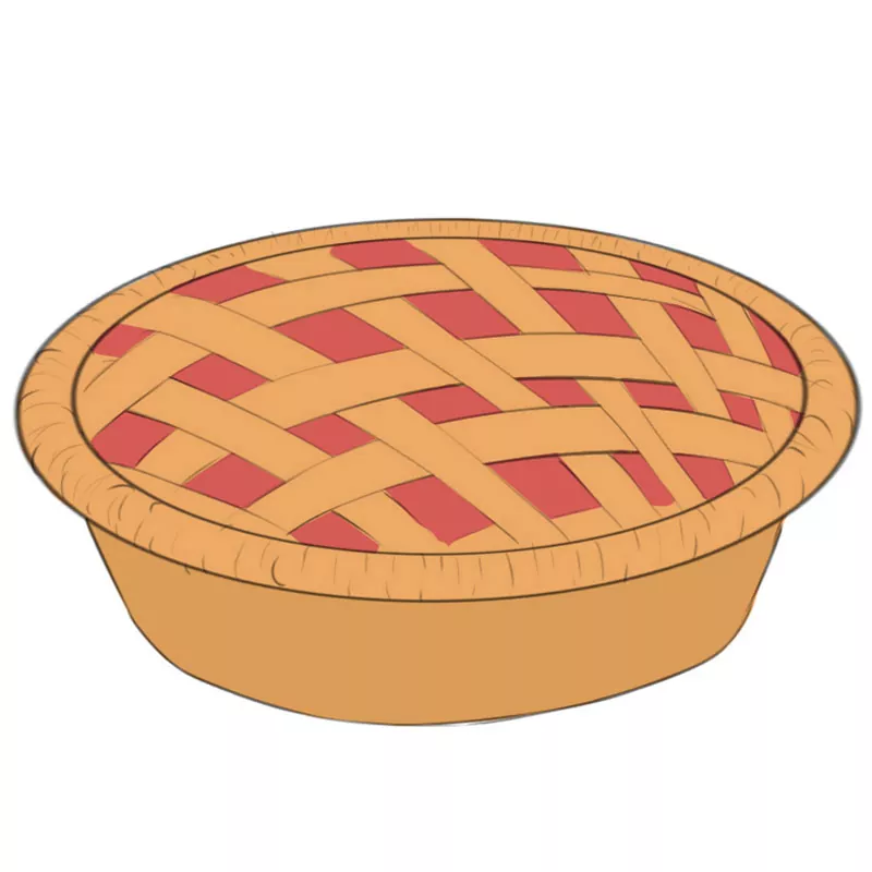Apple Pie Drawing