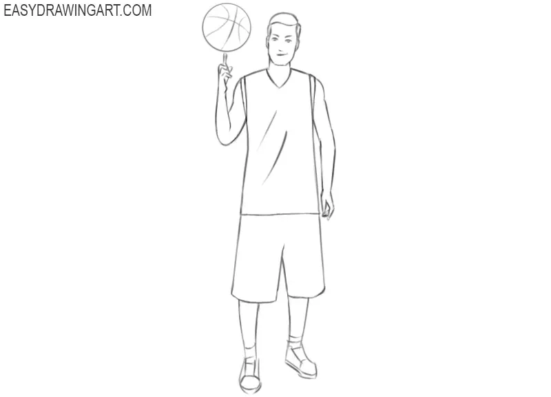 basketball player drawings pictures