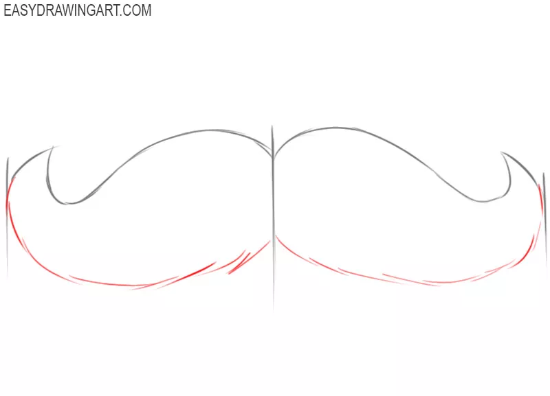 best way to draw a mustache