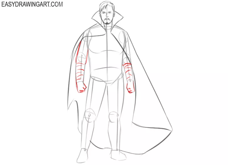 doctor strange drawing step by step