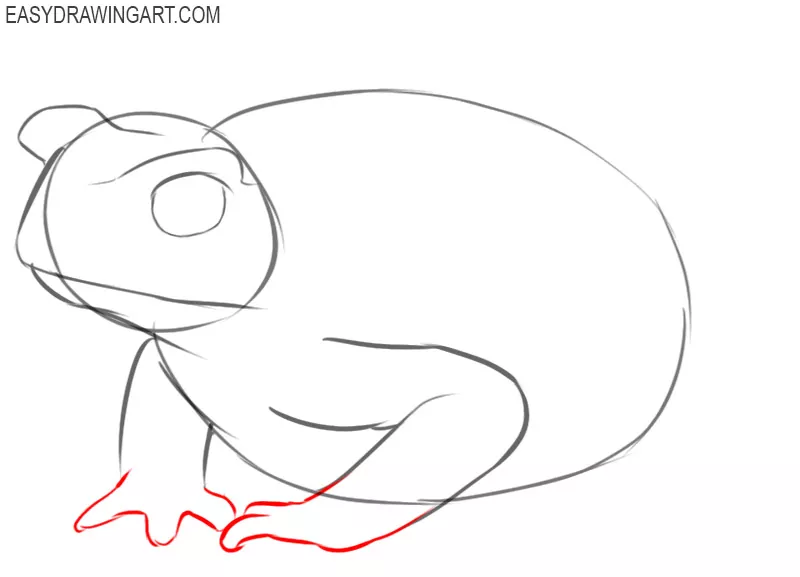 easy way to draw a toad