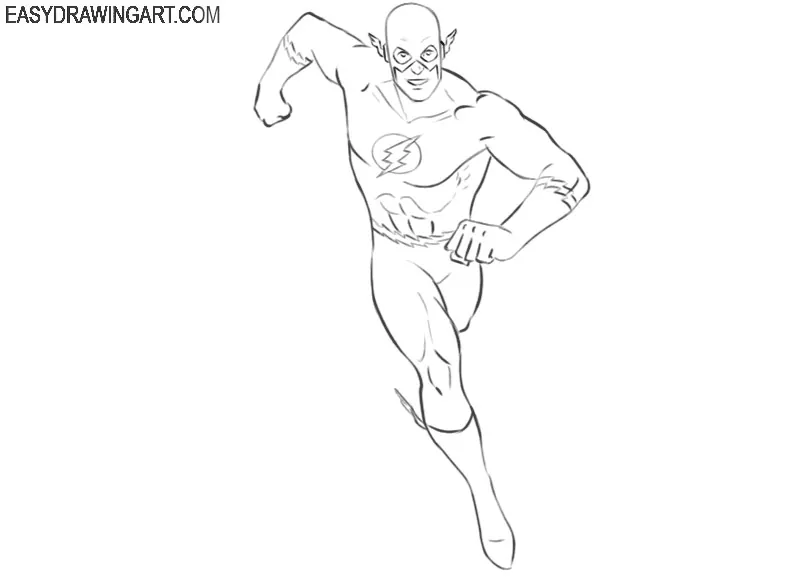 How to Draw Flash - Easy Drawing Art
