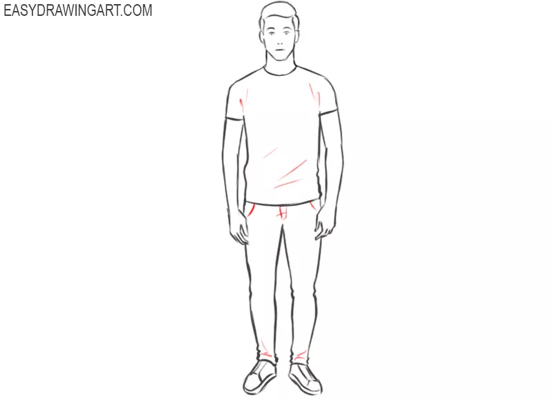 guy drawing step by step