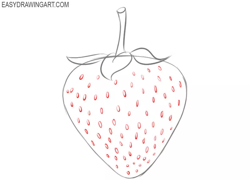 how 2 draw strawberry