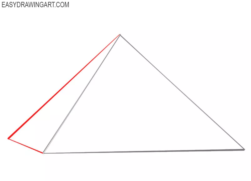 how to draw a ancient pyramid