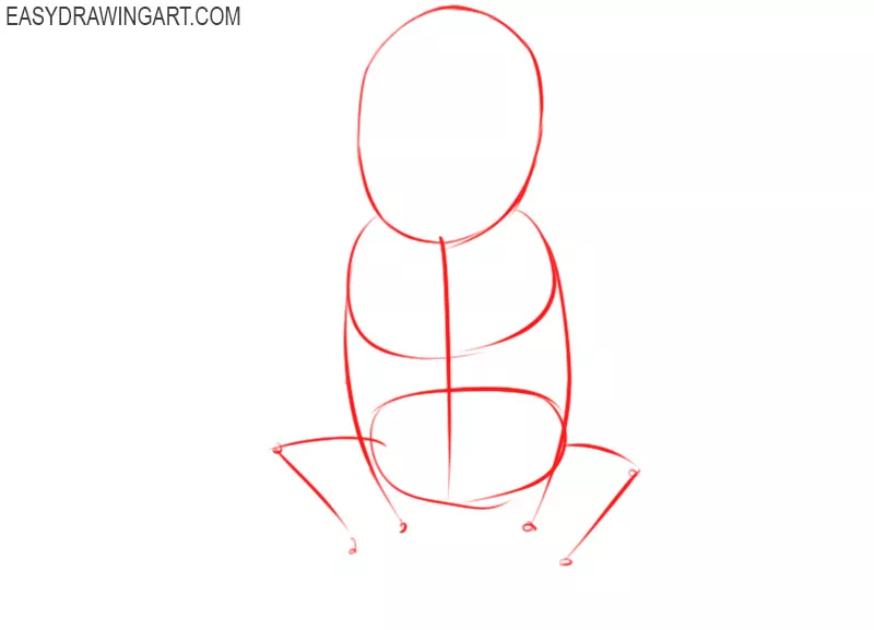 how to draw a baby cartoon
