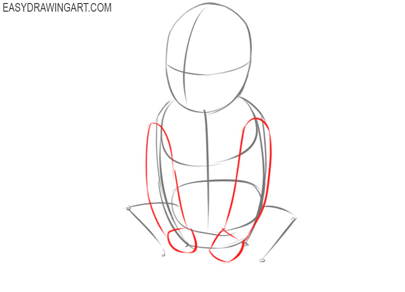 how to draw a baby easy step by step