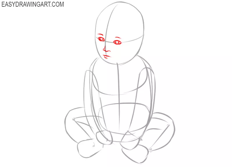 baby drawing easy