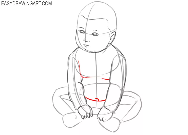 baby drawing simple