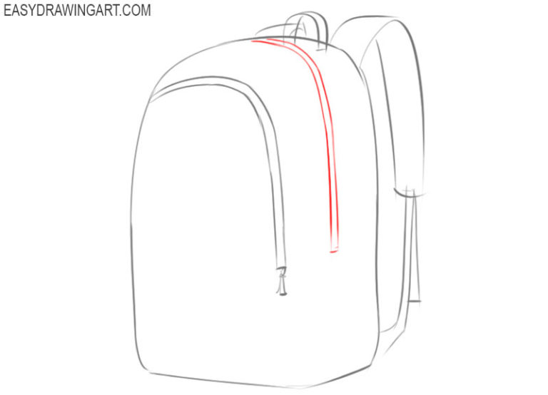 How to Draw a Backpack Easy Drawing Art