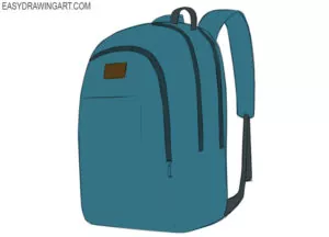 How to draw a backpack