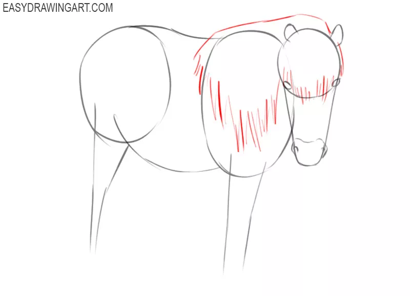 how to draw a basic pony