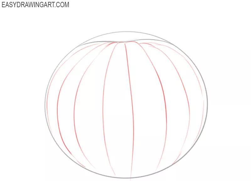how to draw a basic pumpkin