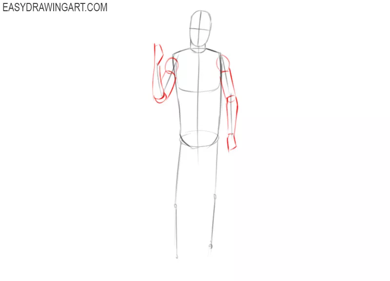 how to draw a basketball player easy